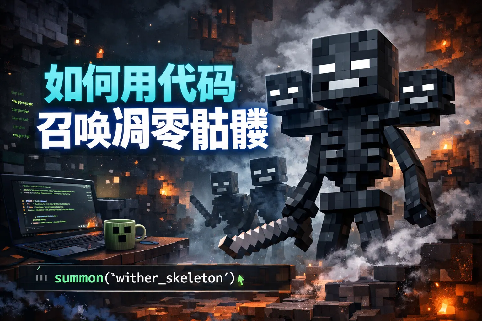 如何用代码召唤凋零骷髅