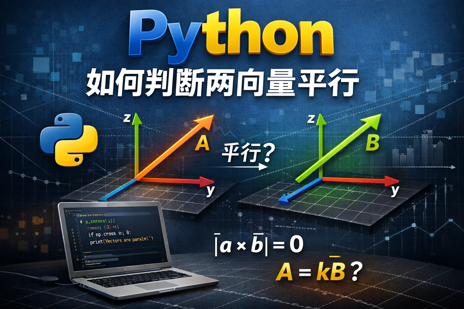 python如何判断两向量平行