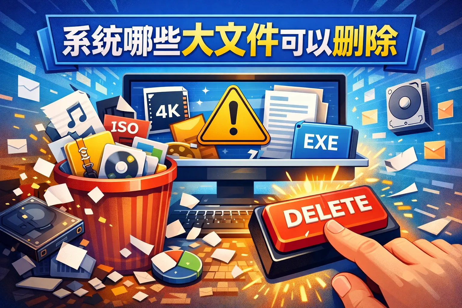 系统哪些大文件可以删除