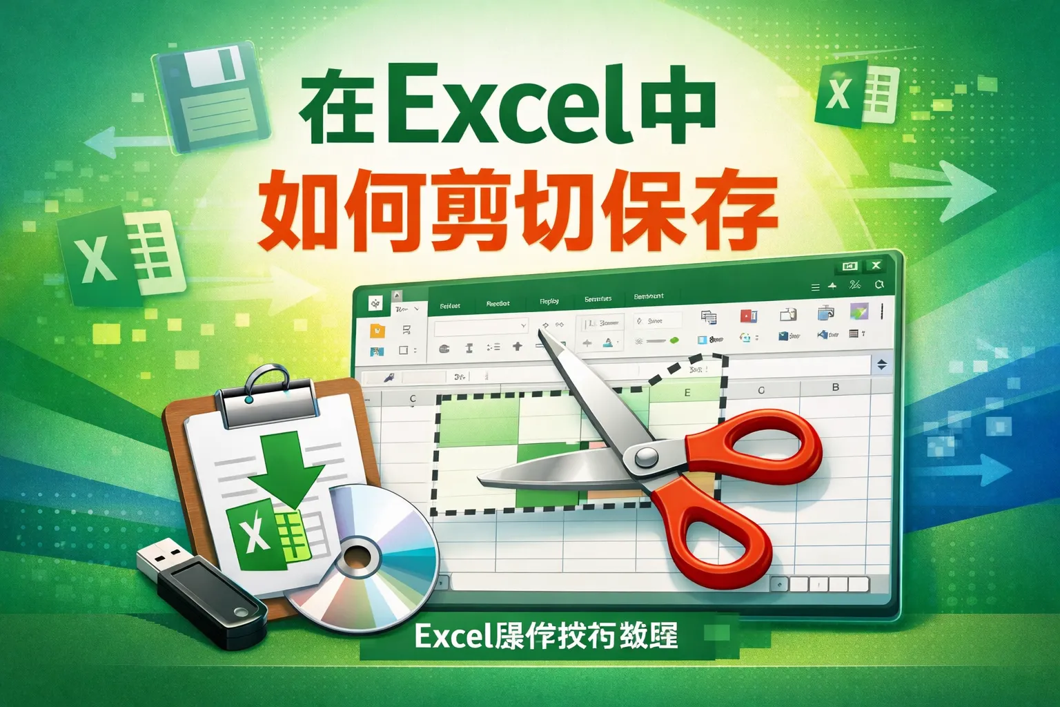 在excel中如何剪切保存
