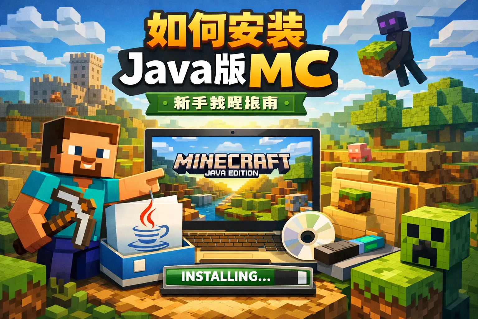 如何安装java版mc