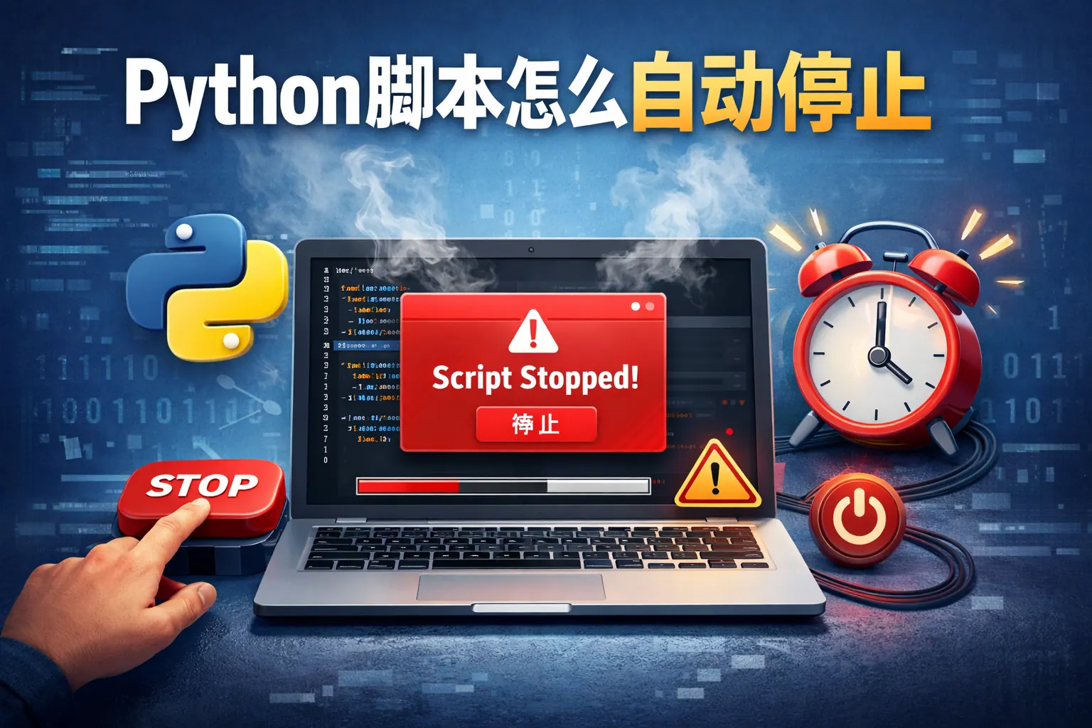 python脚本怎么自动停止