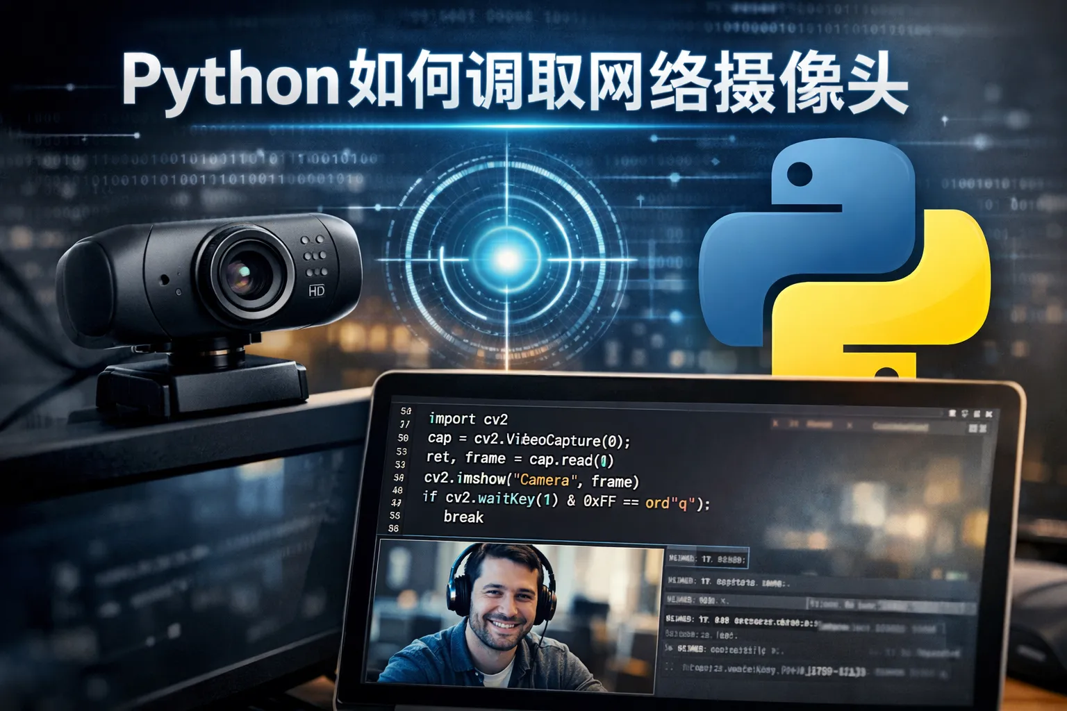 python如何调取网络摄像头