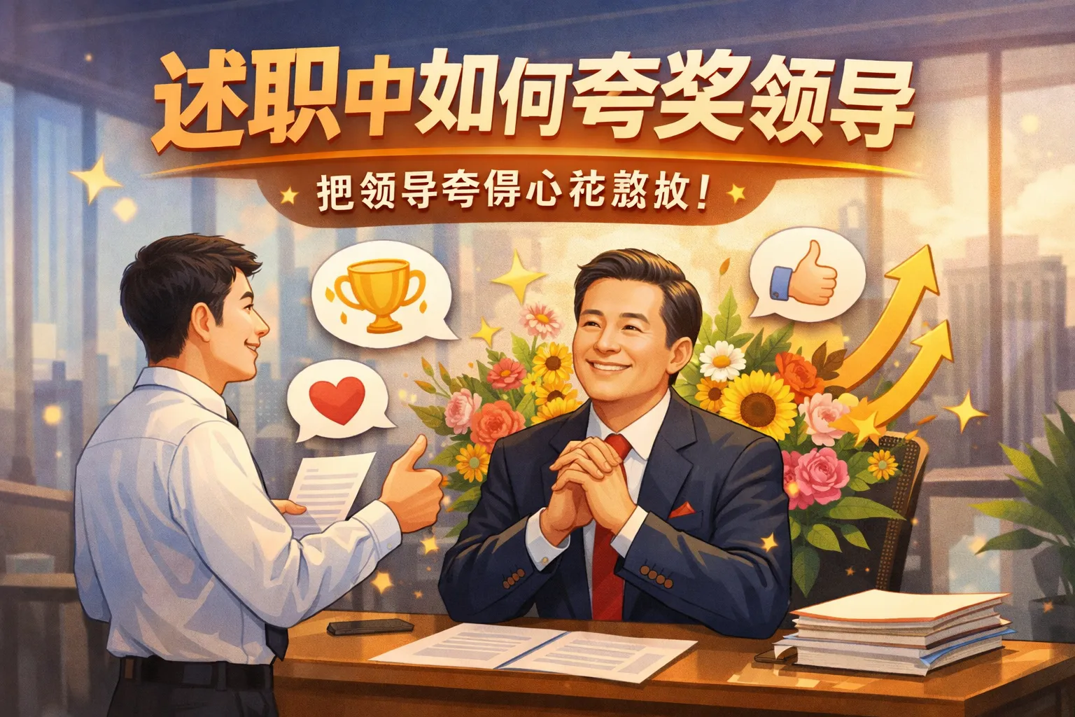 述职中如何夸奖领导