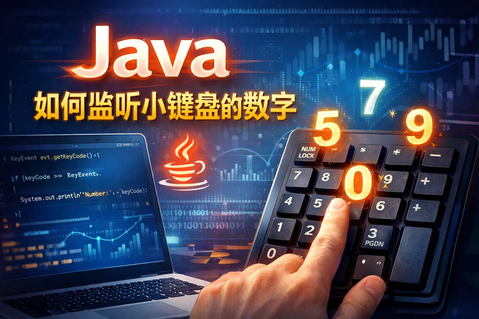 java如何监听小键盘的数字