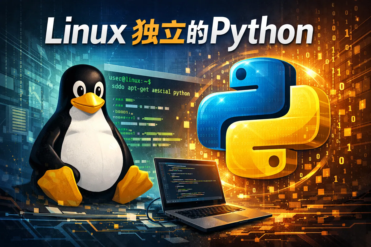 linux 独立的python