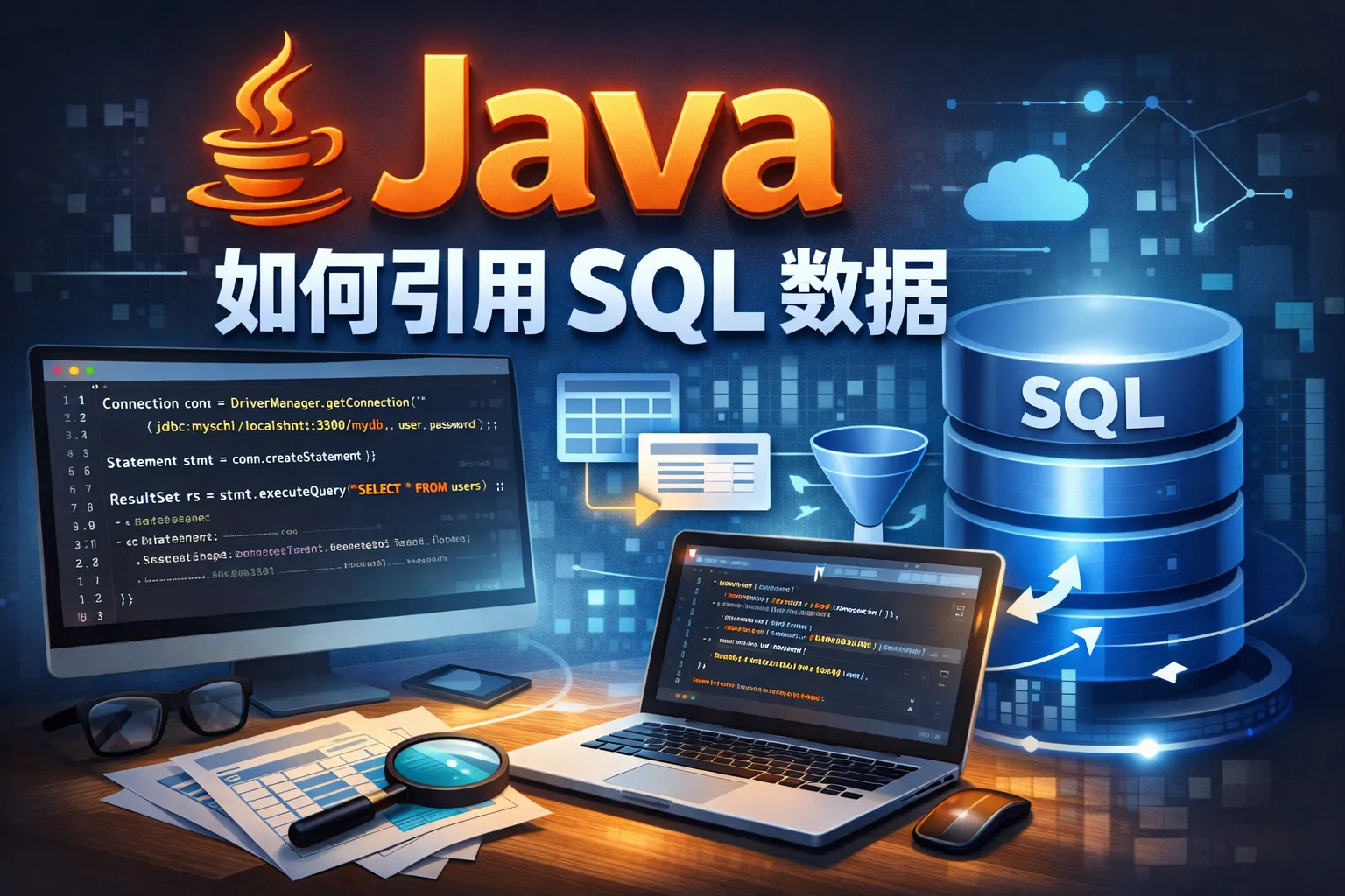 java如何引用sql数据