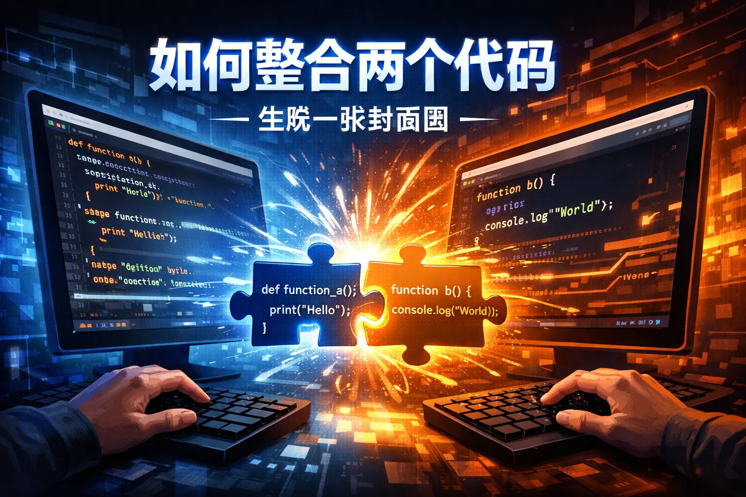 如何整合两个 代码