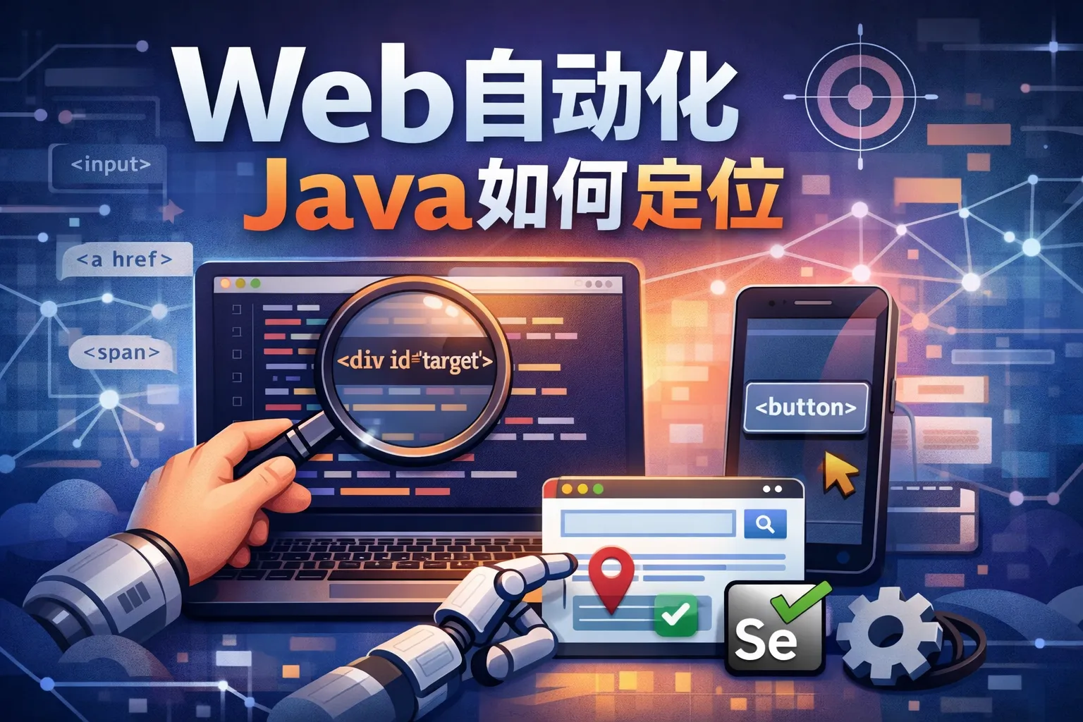 web自动化java如何定位