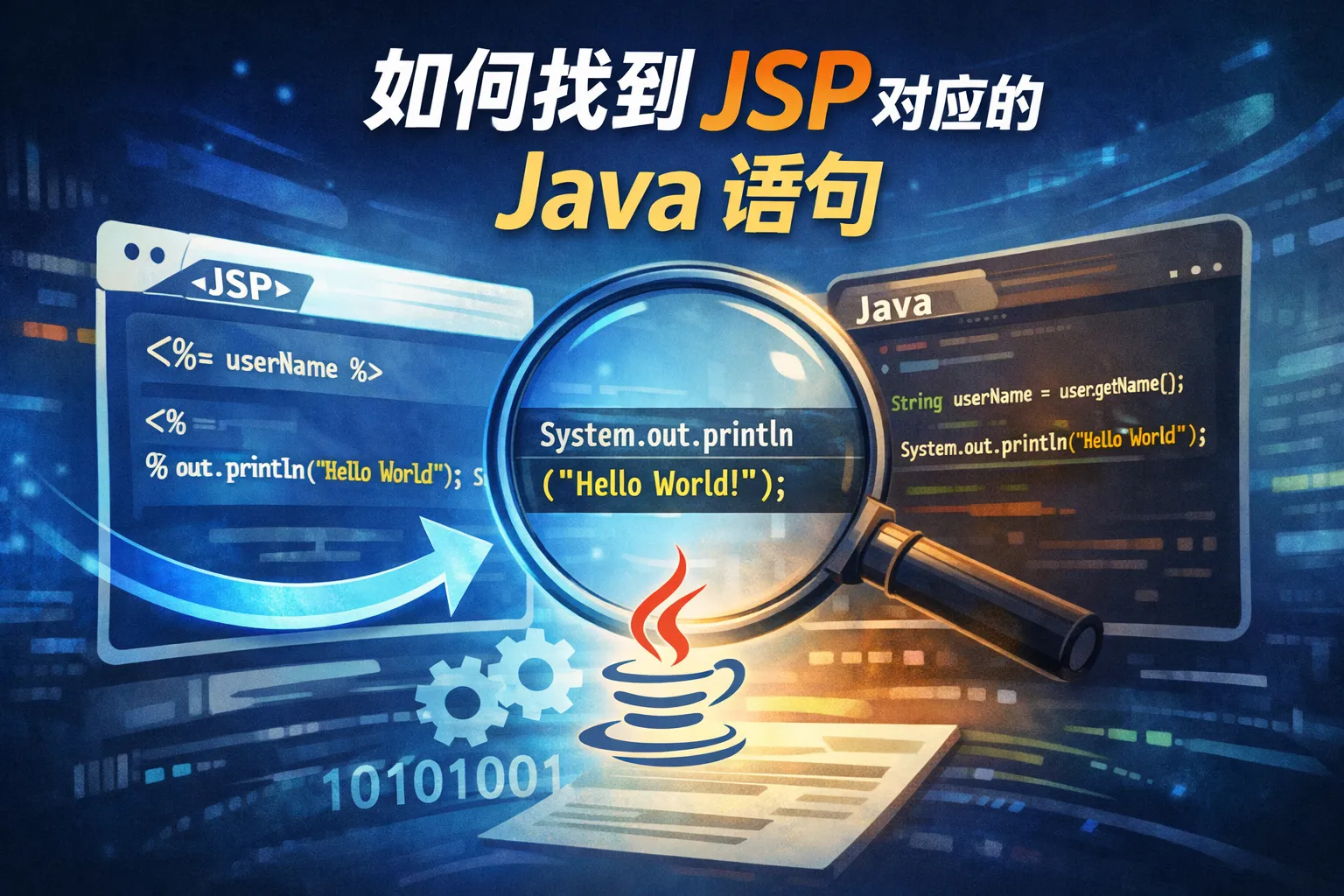 如何找到jsp对应的java语句