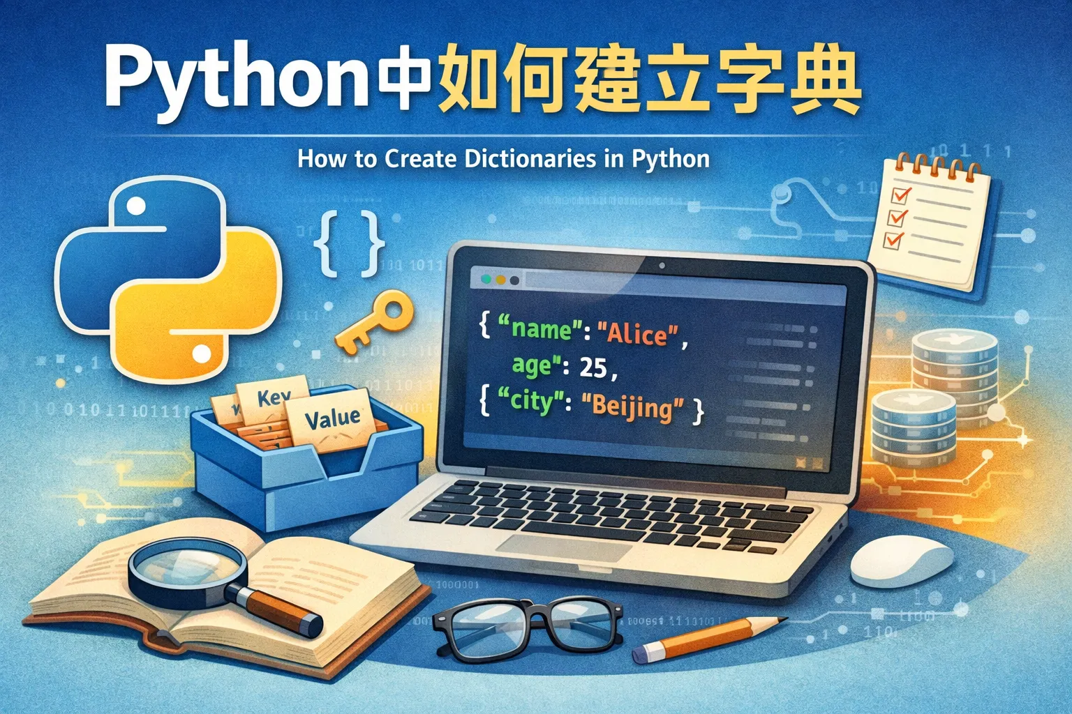 python中如何建立字典