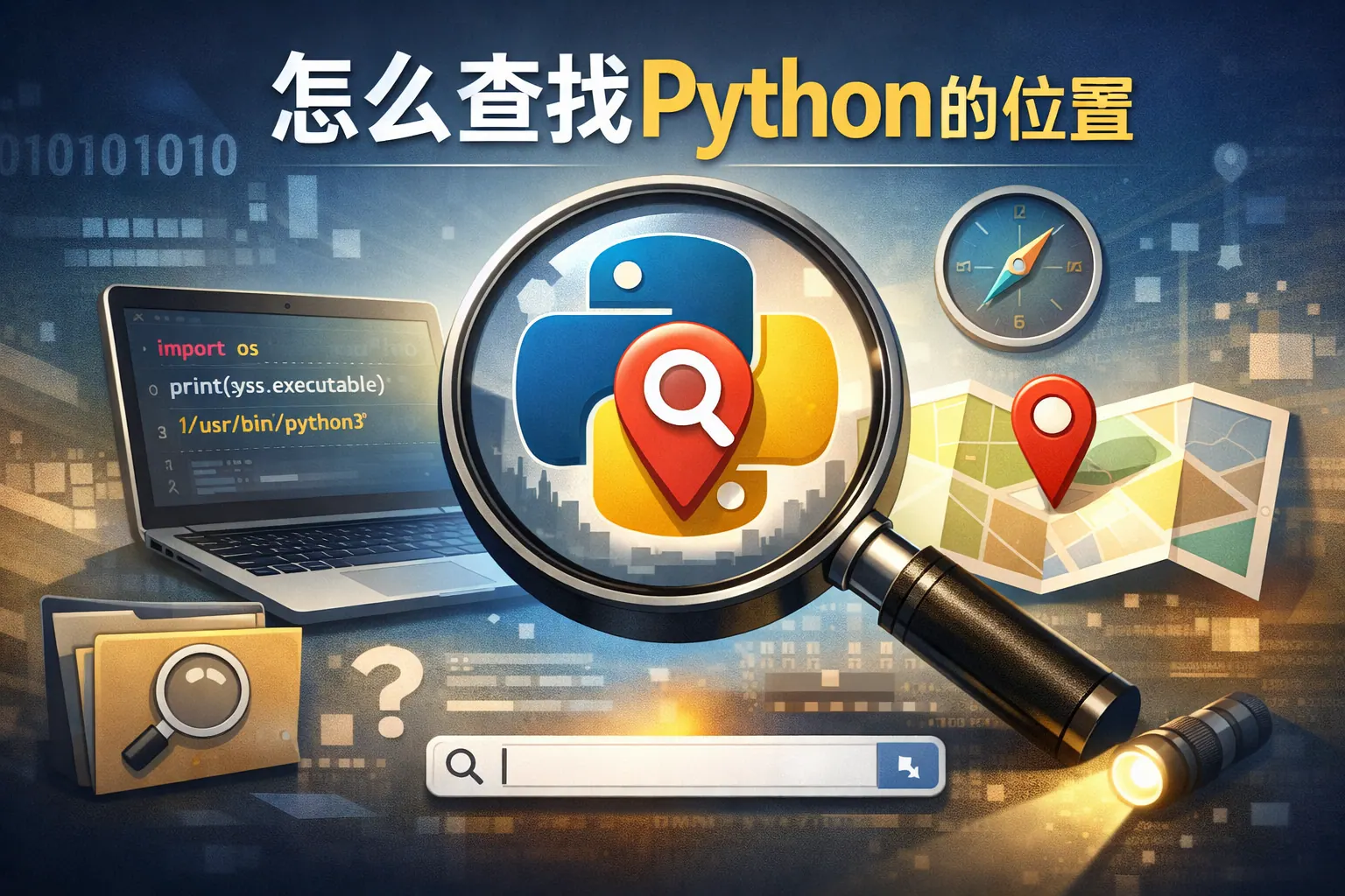 怎么查找python的位置