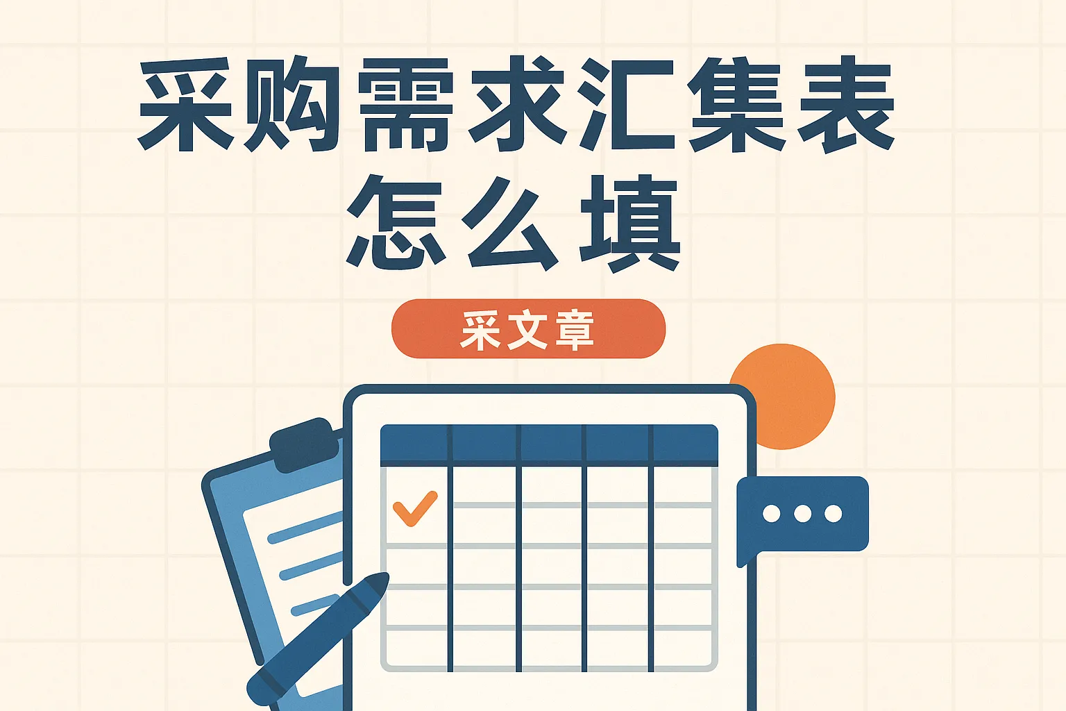 采购需求汇集表格怎么填
