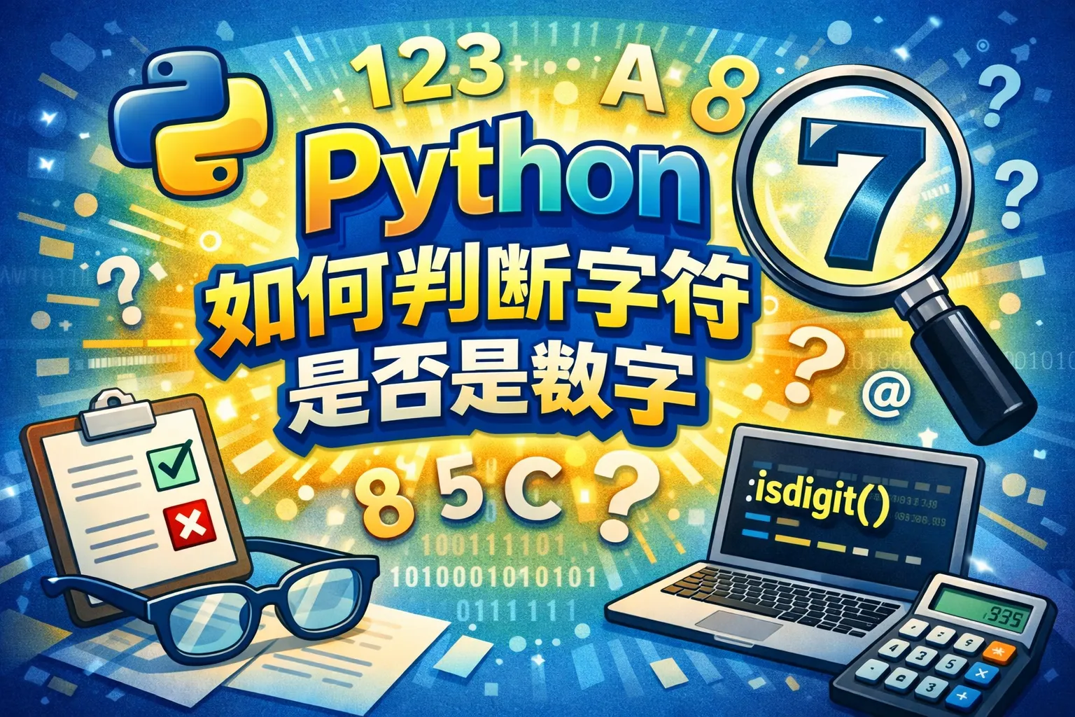 python如何判断字符时数字
