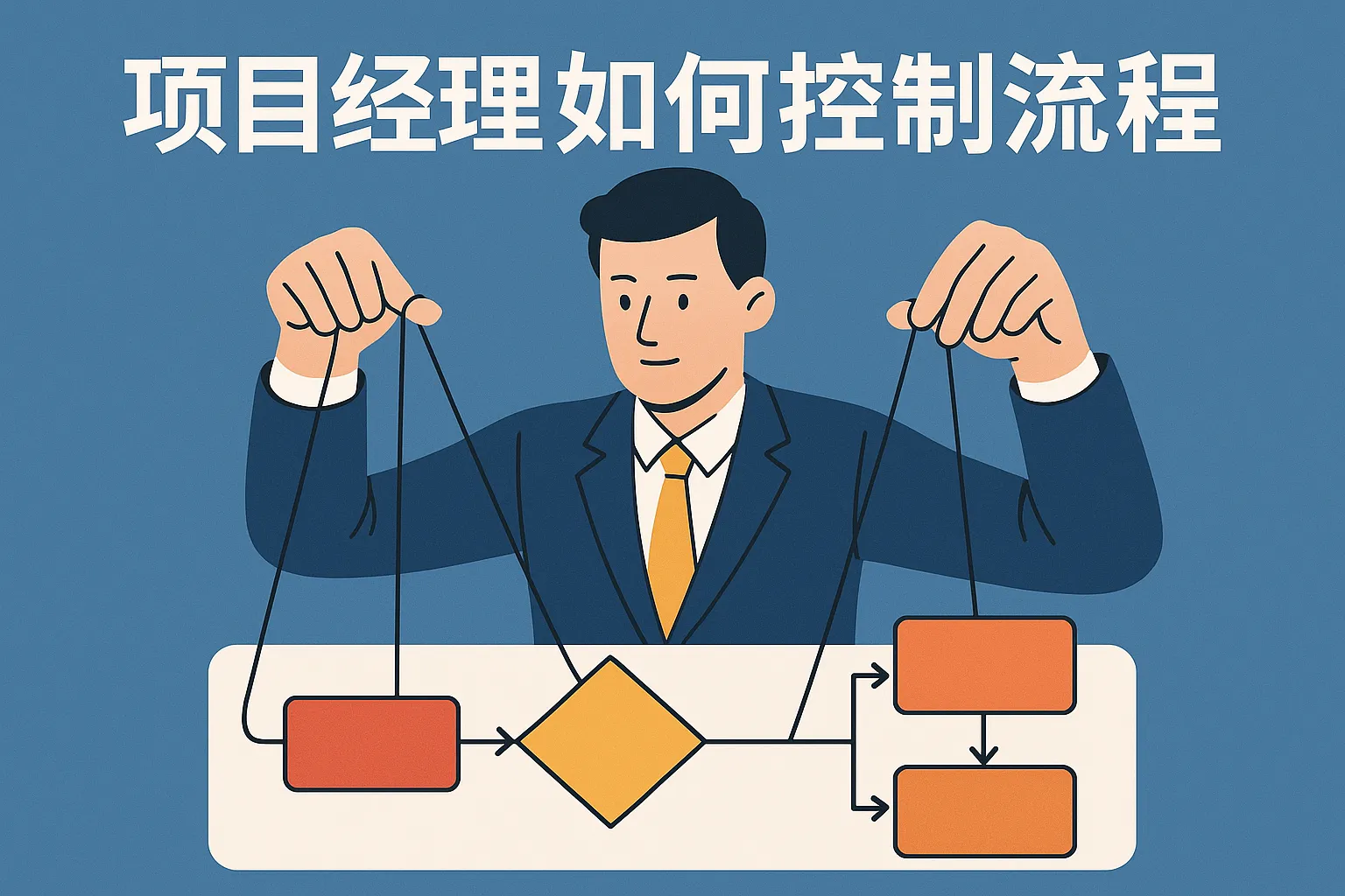 项目经理如何控制流程图