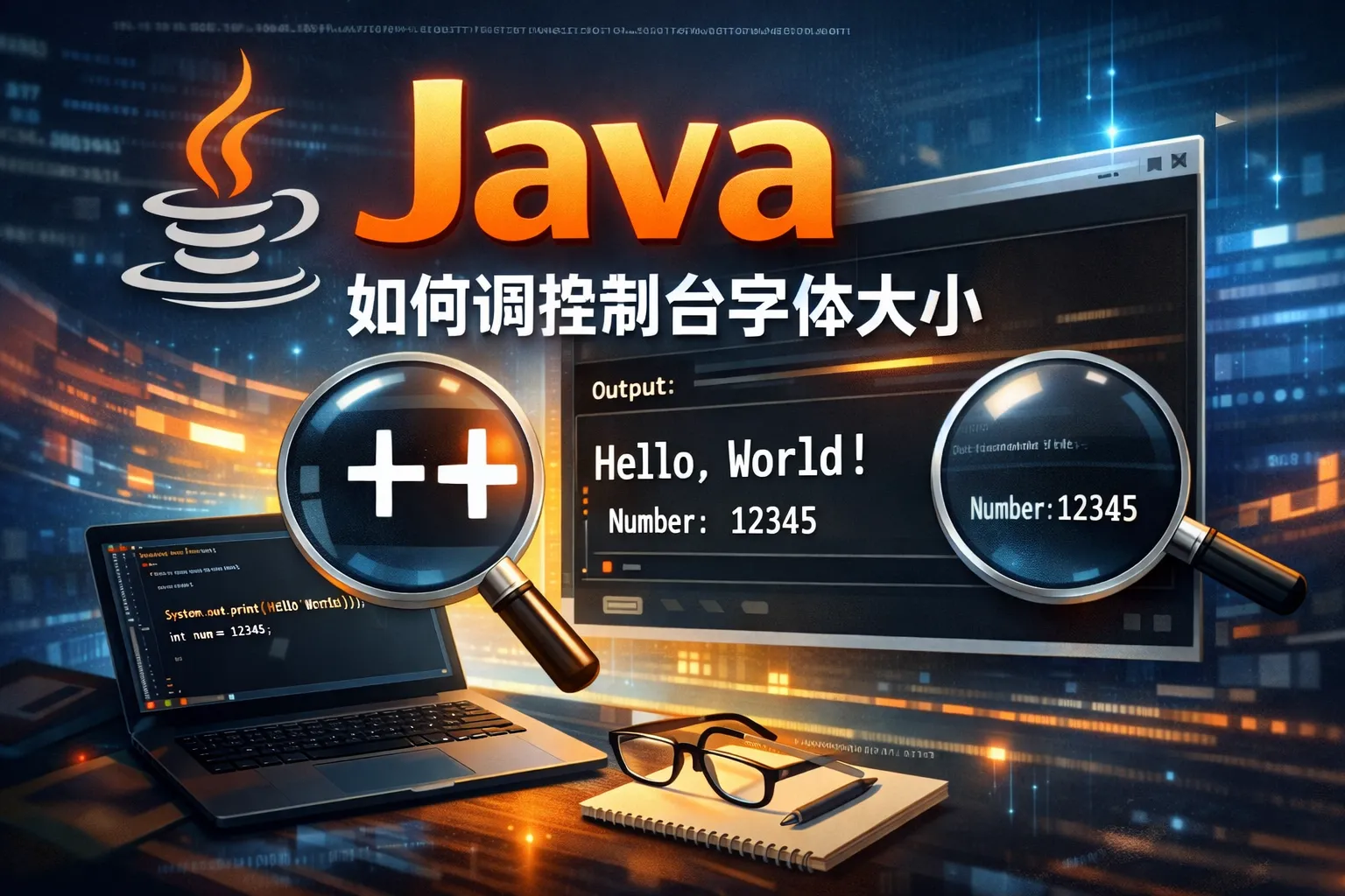 java如何调控制台字体大小