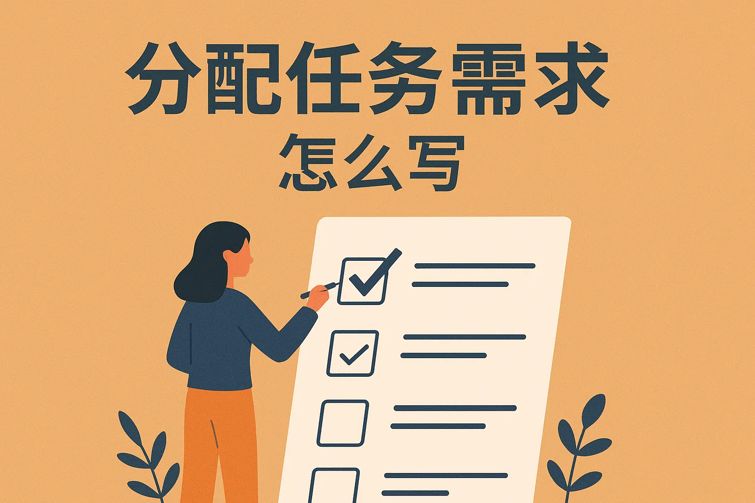 分配任务需求怎么写