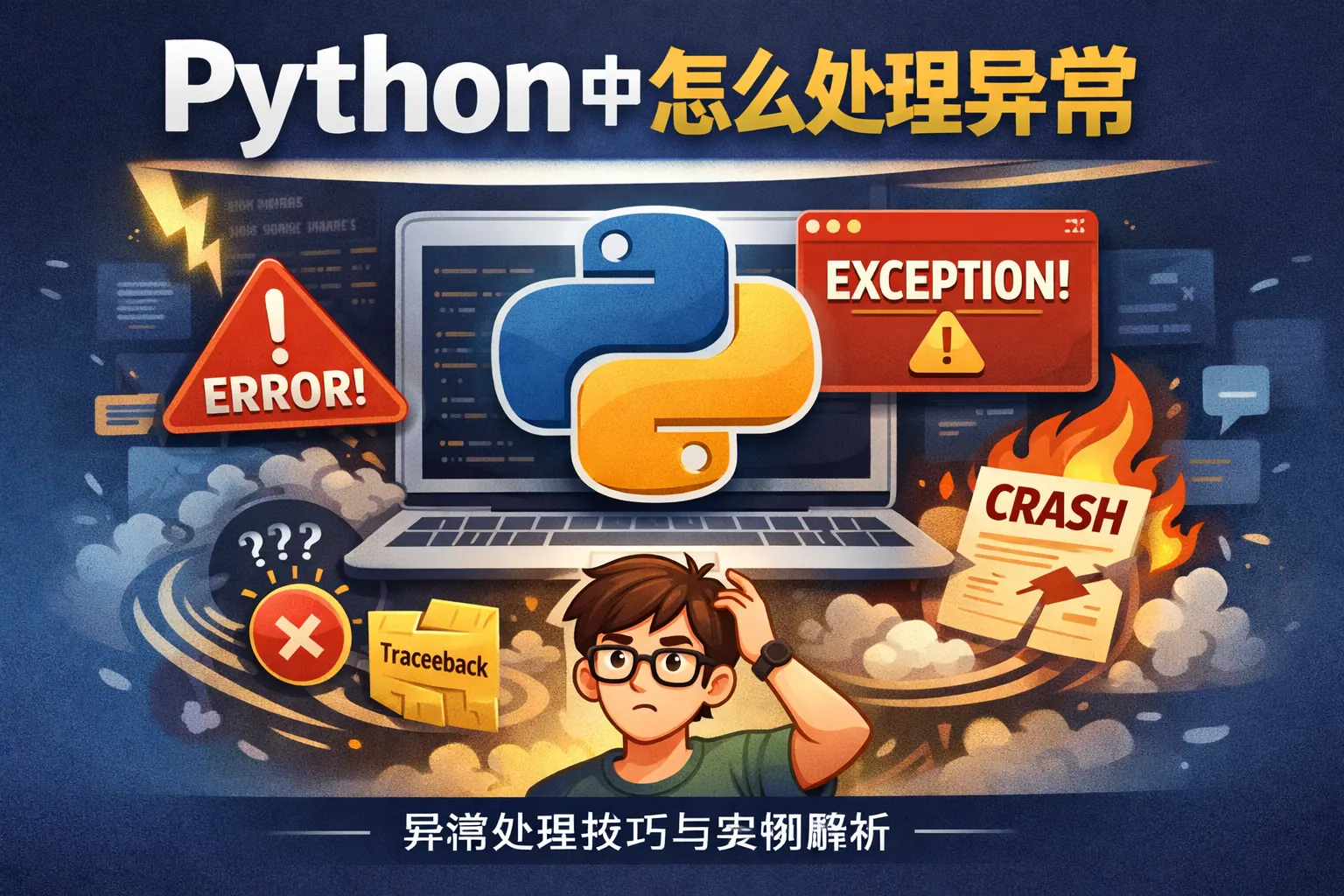 python中怎么处理异常