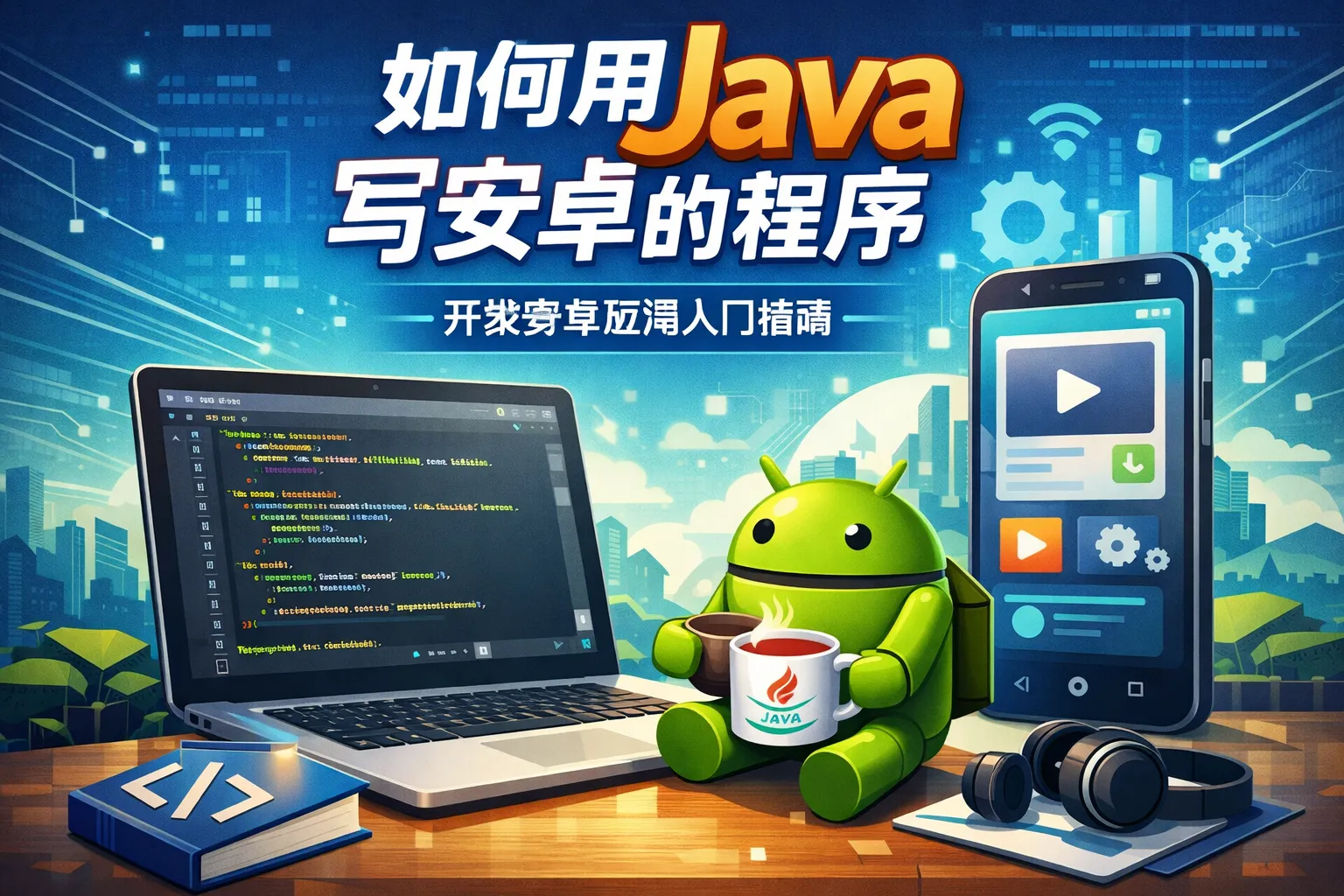 如何用java 写安卓的程序
