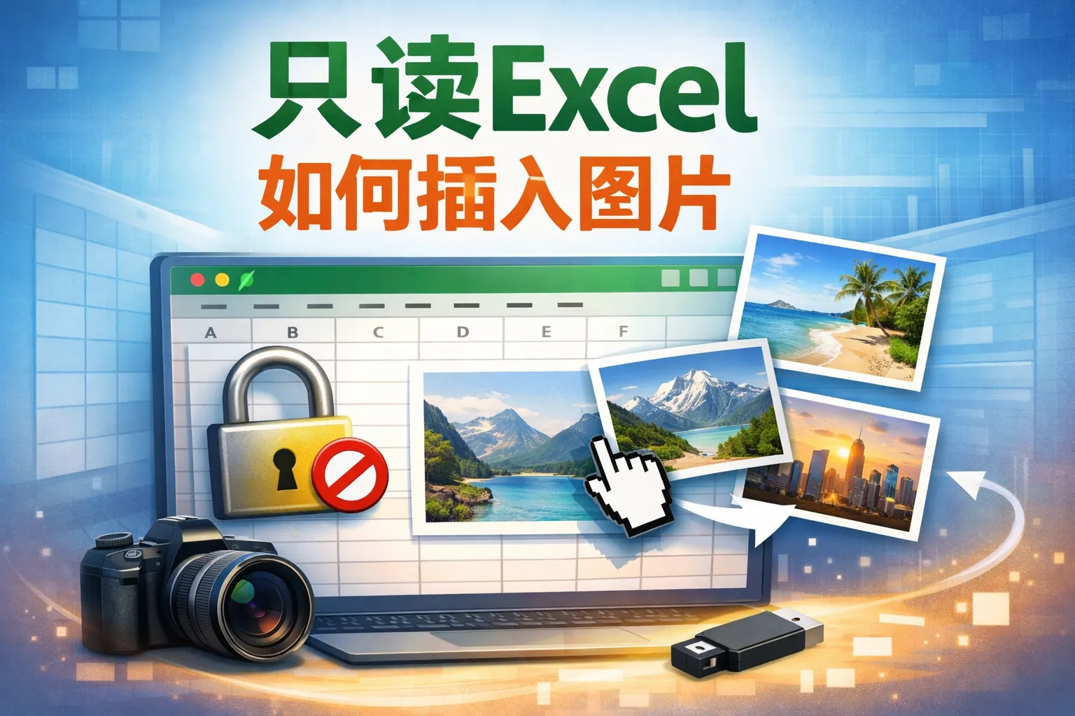 只读excel如何插入图片