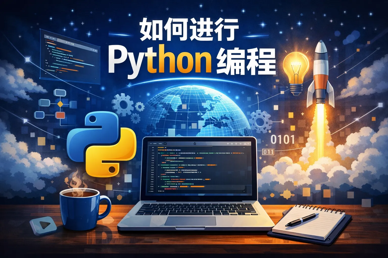 如何进行python编程
