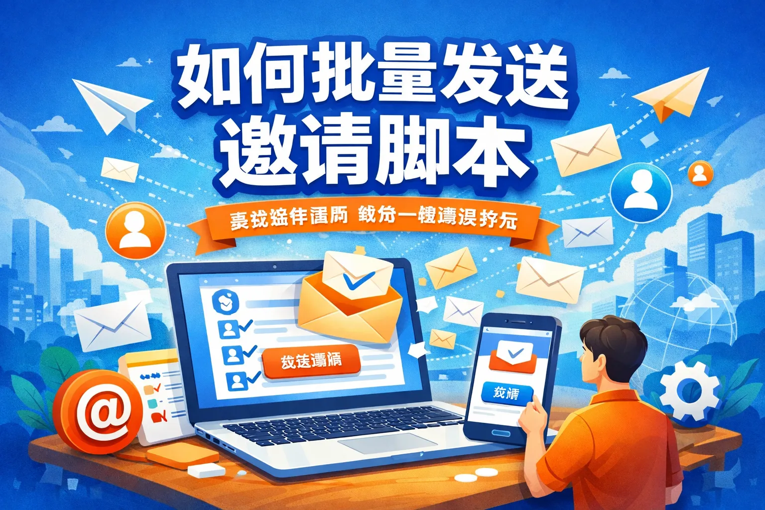 如何批量发送邀请脚本