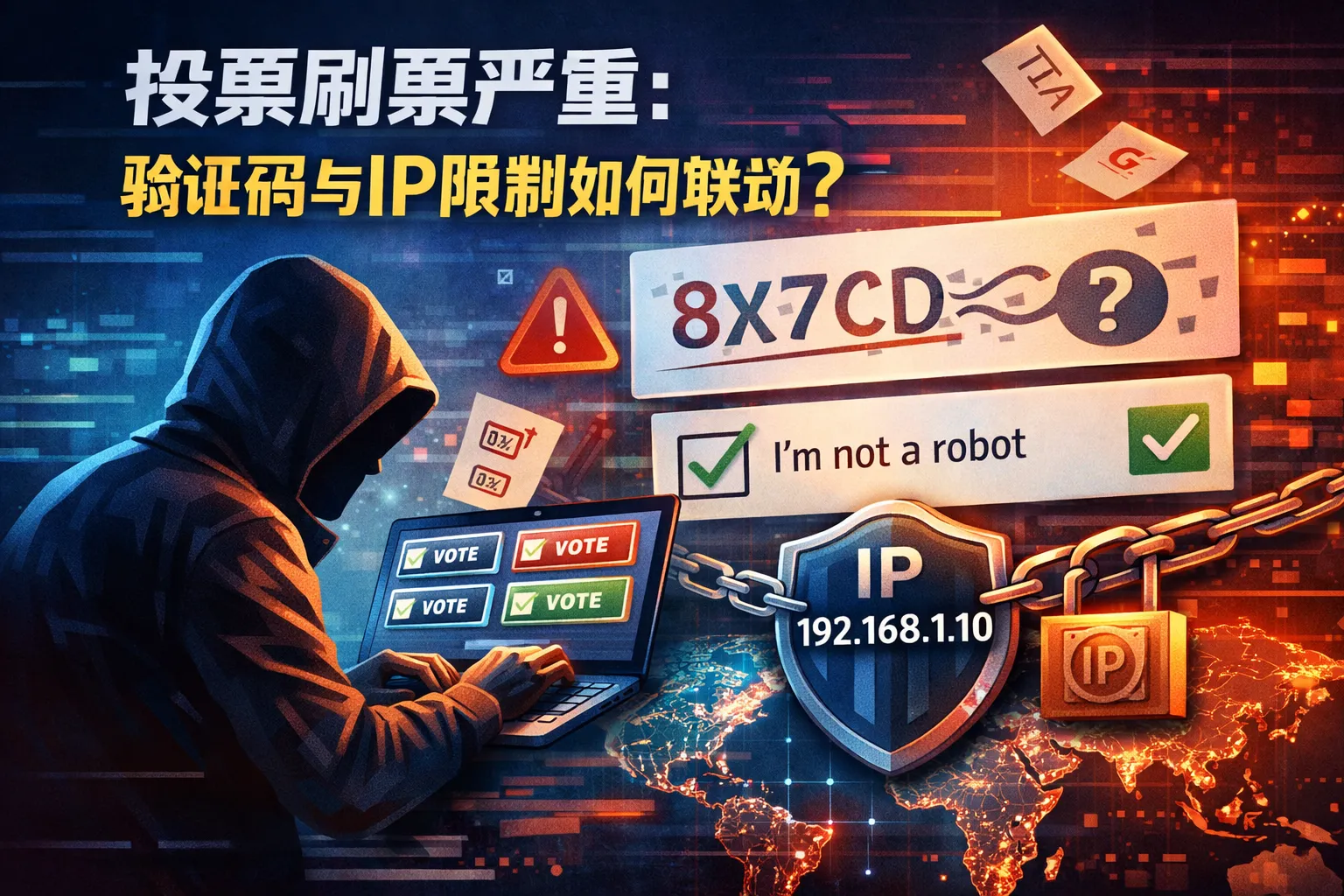 投票刷票严重:验证码与IP限制如何联动?