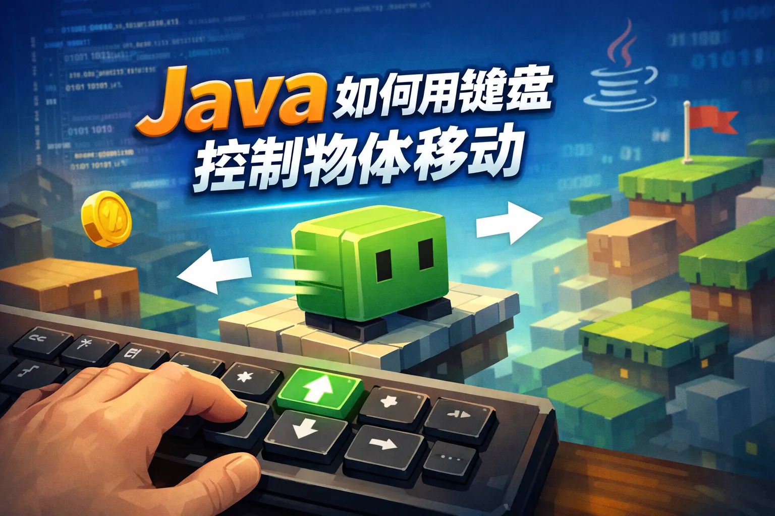 java如何用键盘控制物体移动