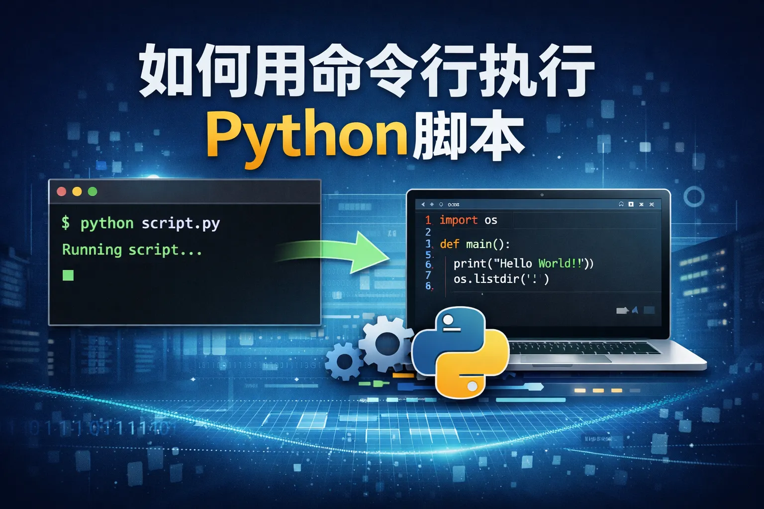 如何用命令行执行python脚本