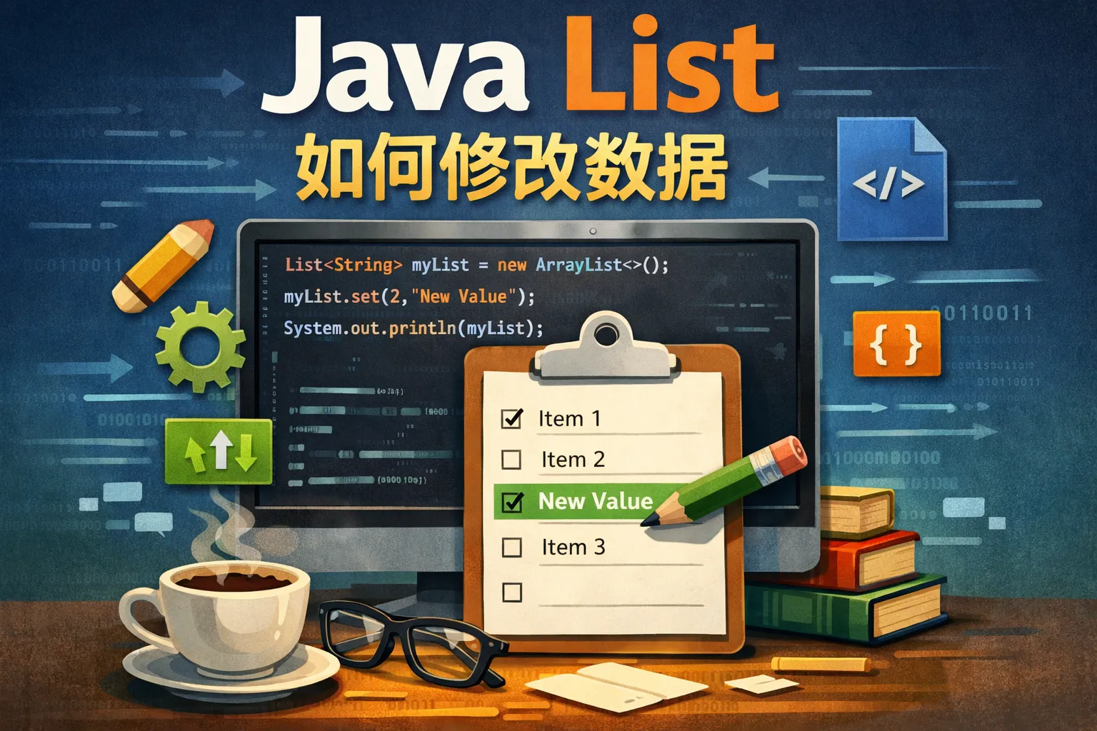 java list如何修改数据