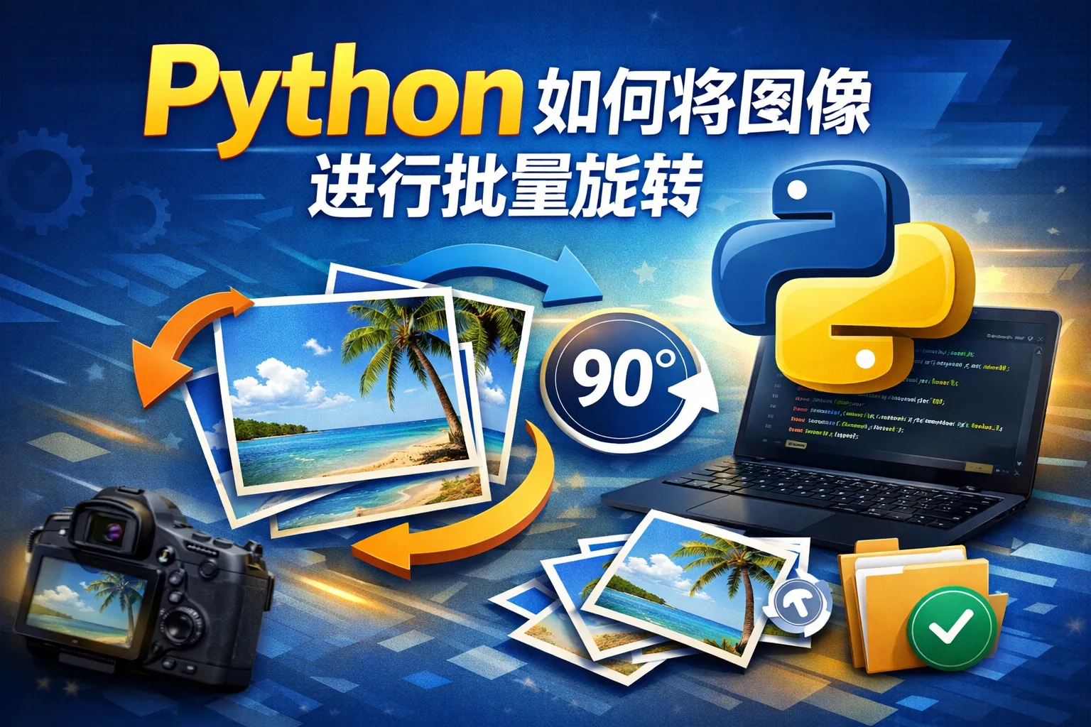 python如何将图像进行批量旋转