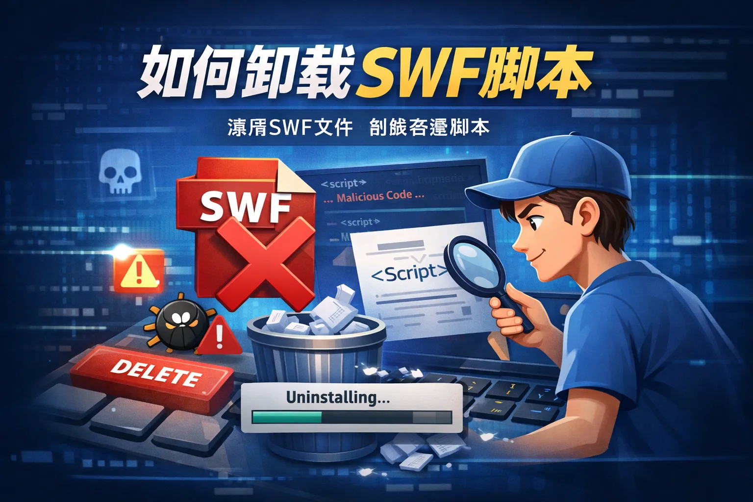 如何卸载swf脚本