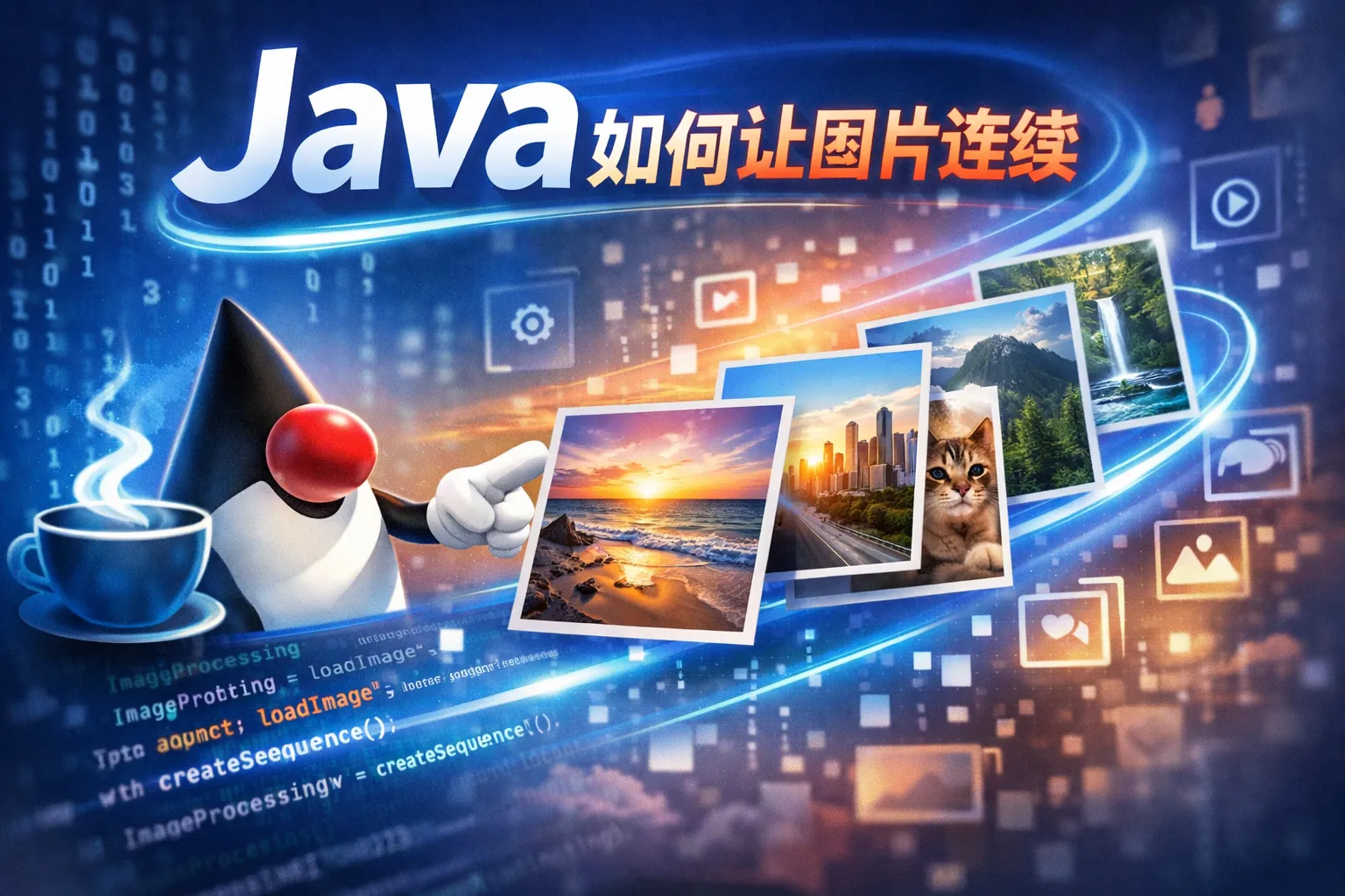 java如何让图片连续