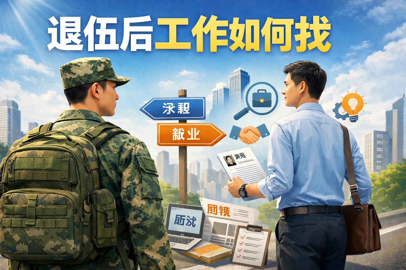 退伍后工作如何找