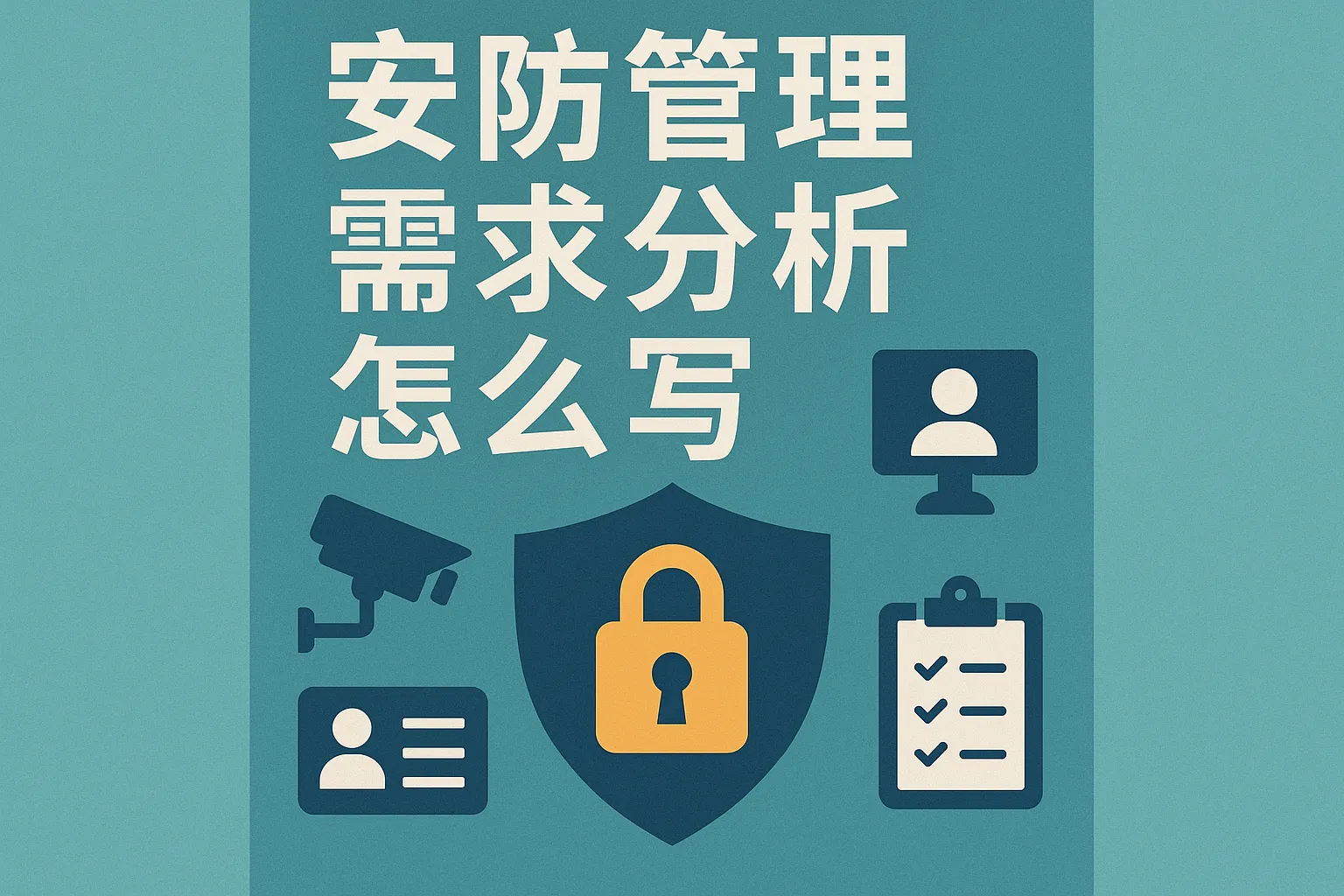 安防管理需求分析怎么写