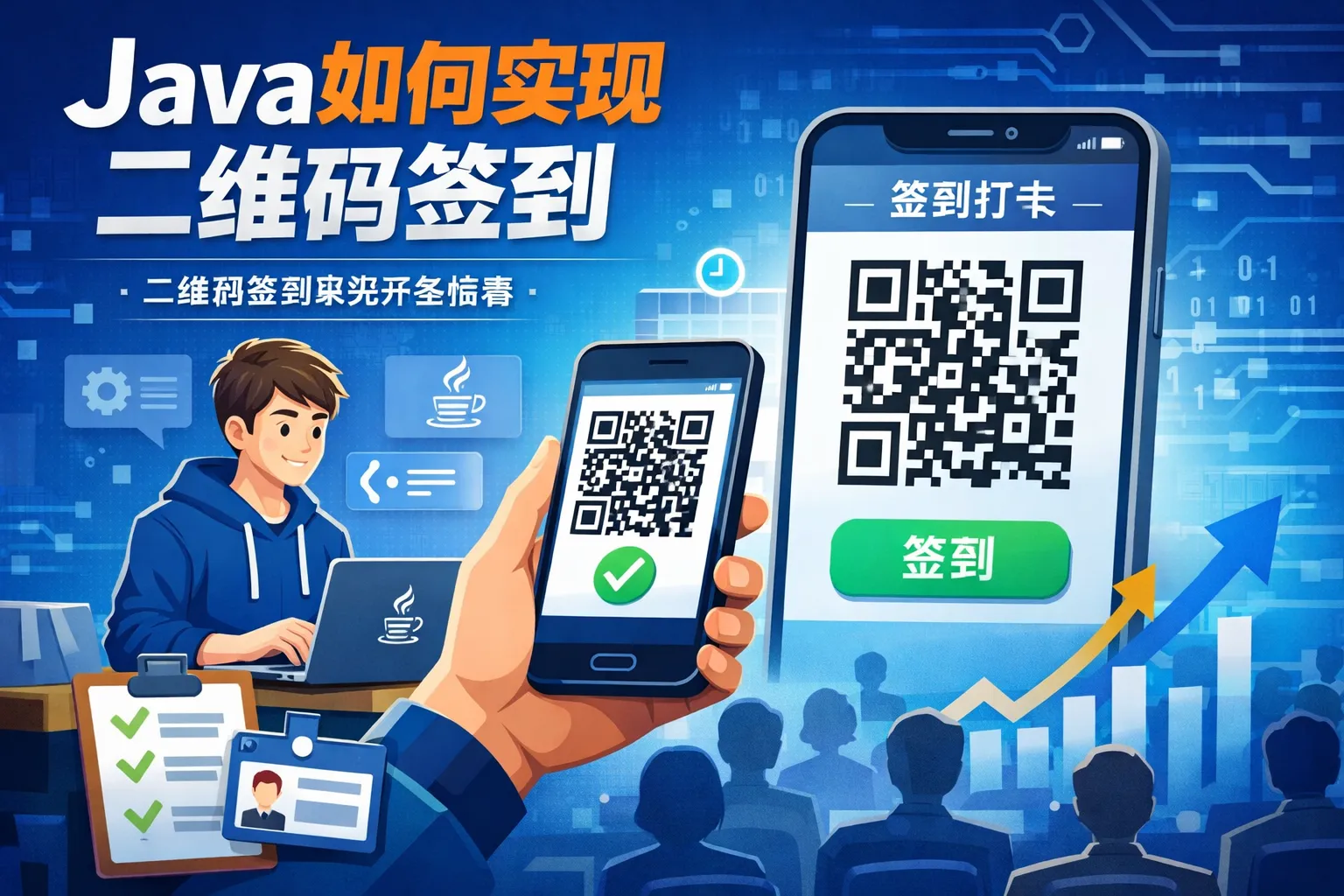 java如何实现二维码签到