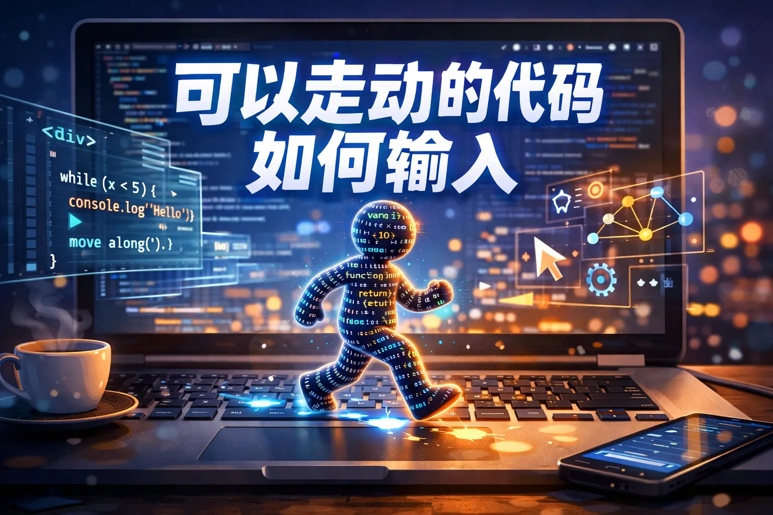 可以走动的代码如何输入