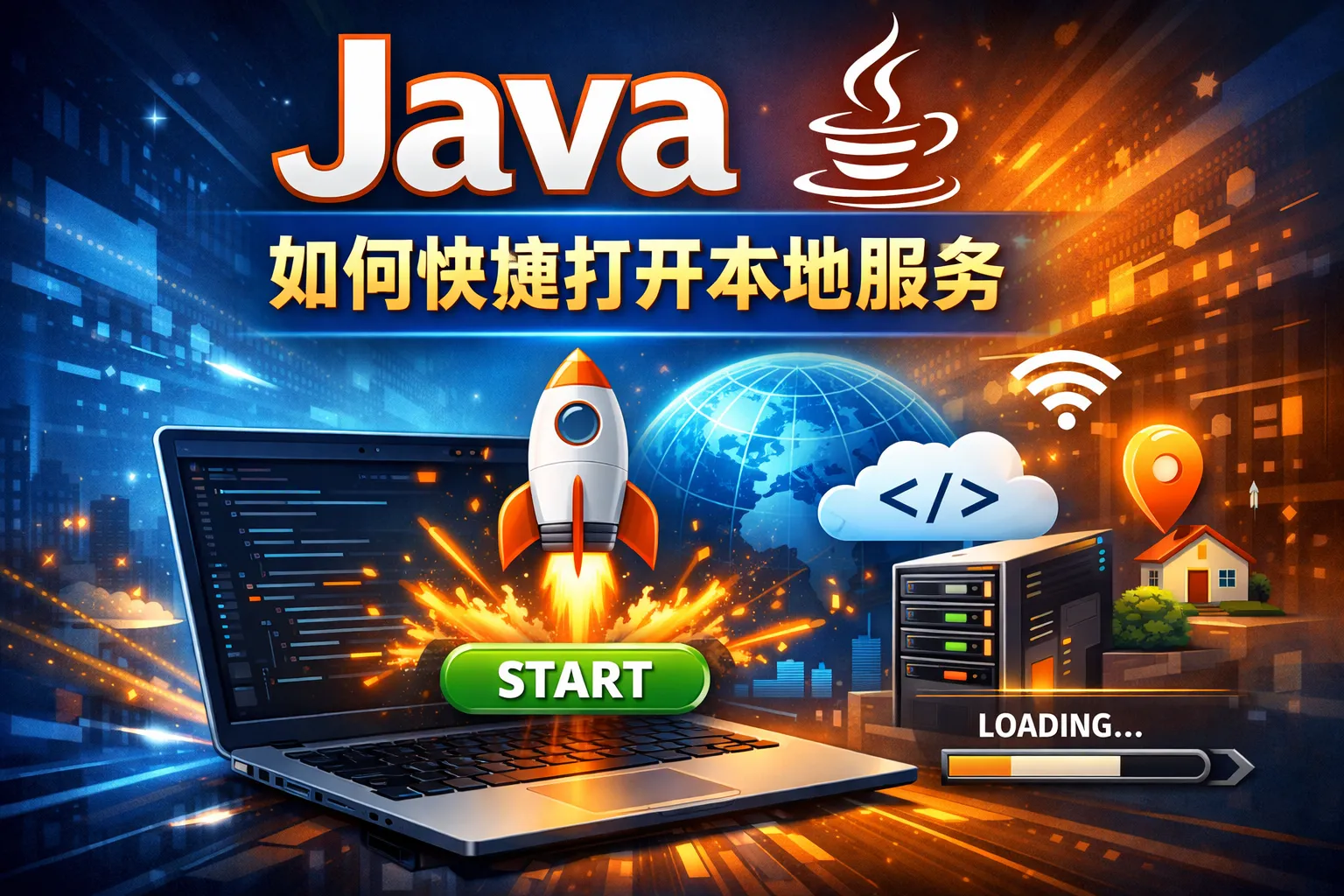 java如何快捷打开本地服务