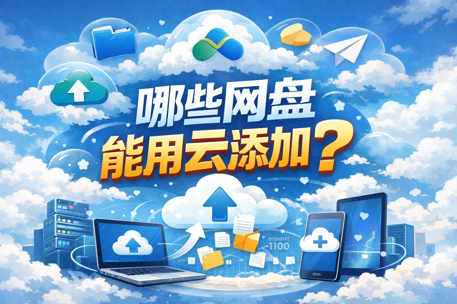 哪些网盘能用云添加