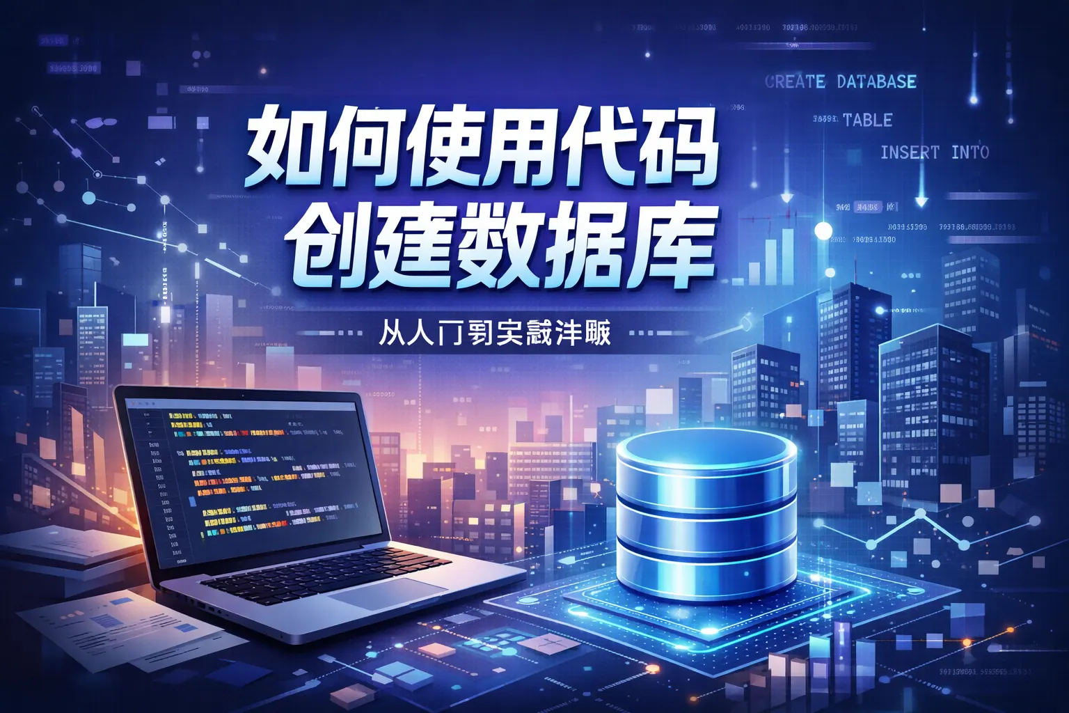 如何使用代码创建数据库