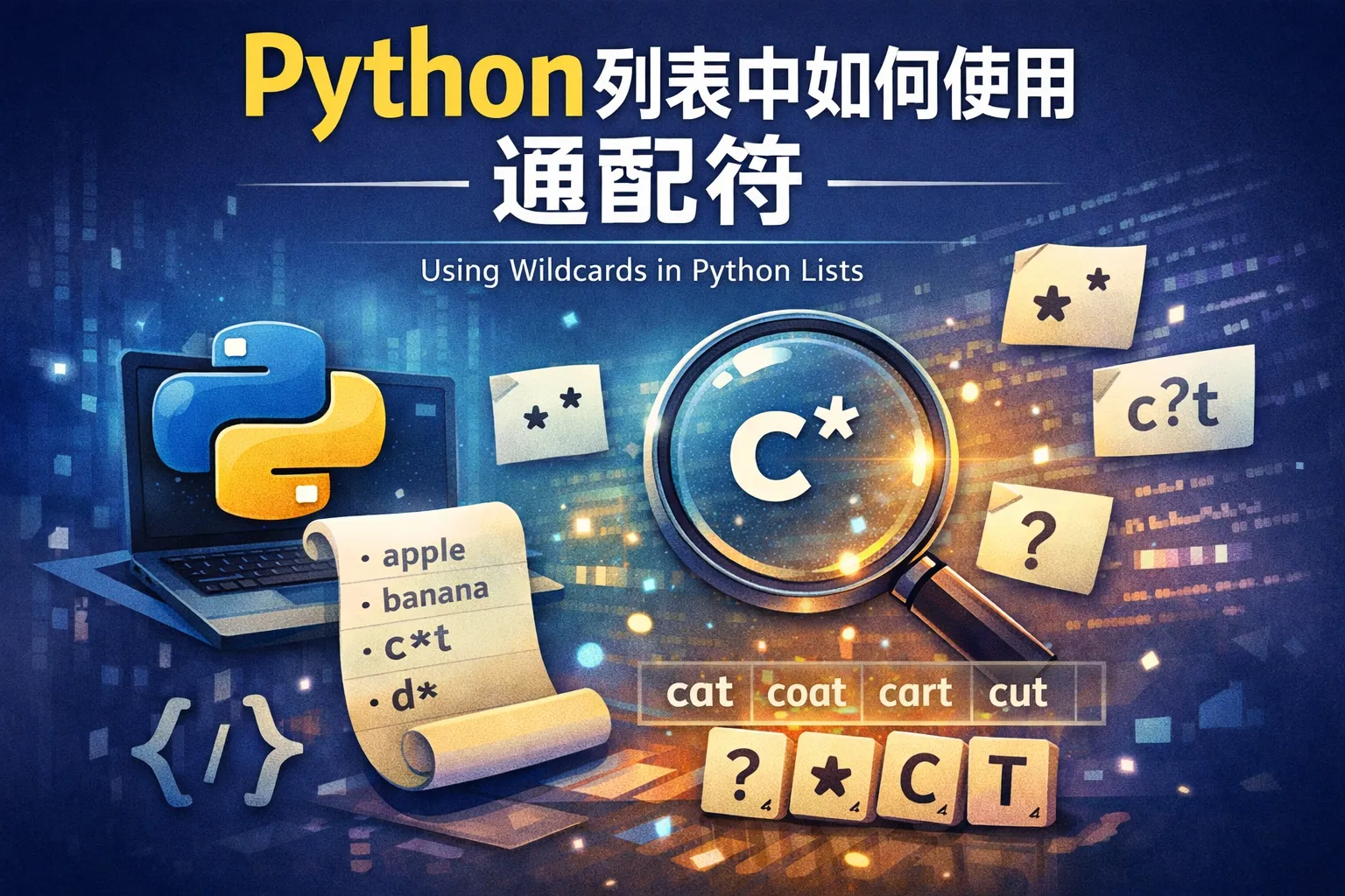 python列表中如何使用通配符