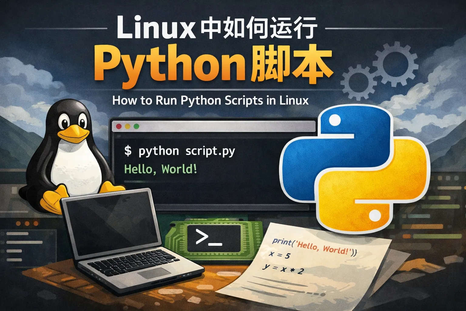 linux中如何运行python脚本
