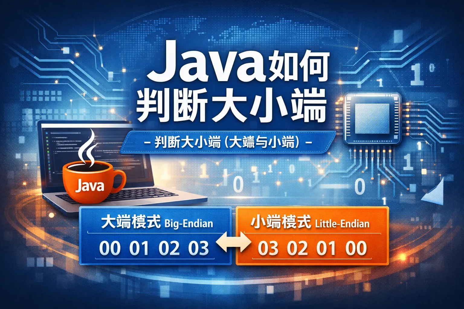 java如何判断大小端