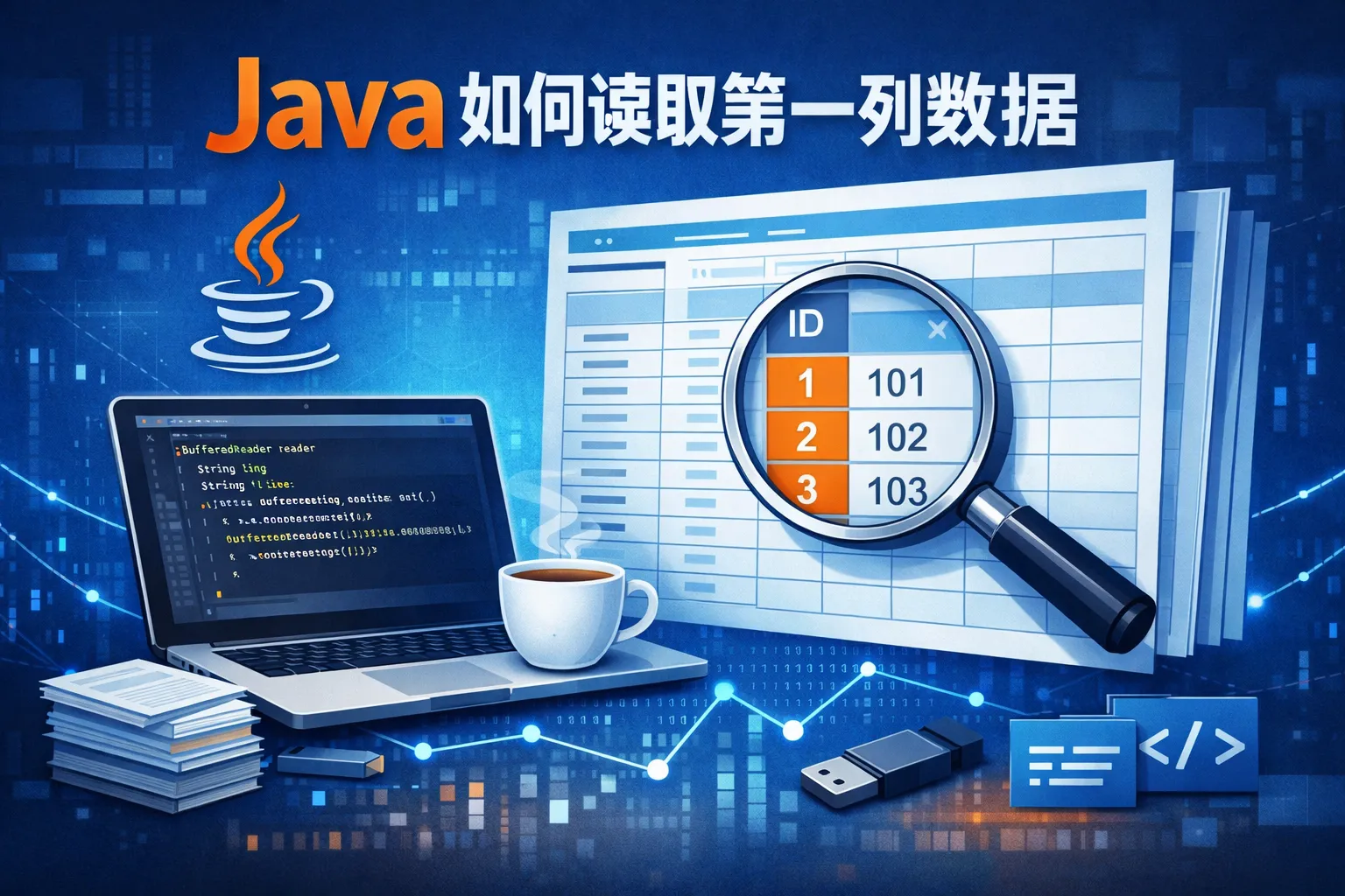 java如何读取第一列数据