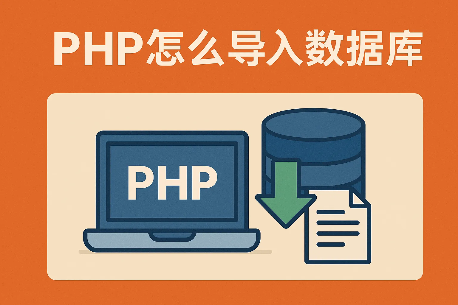 php怎么导入数据库