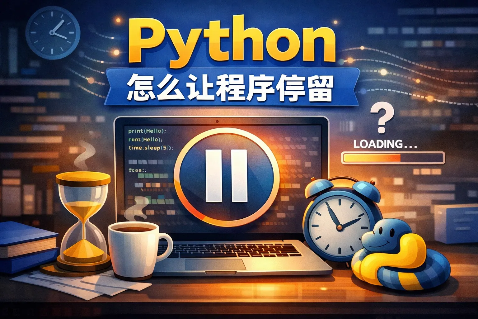 python怎么让程序停留