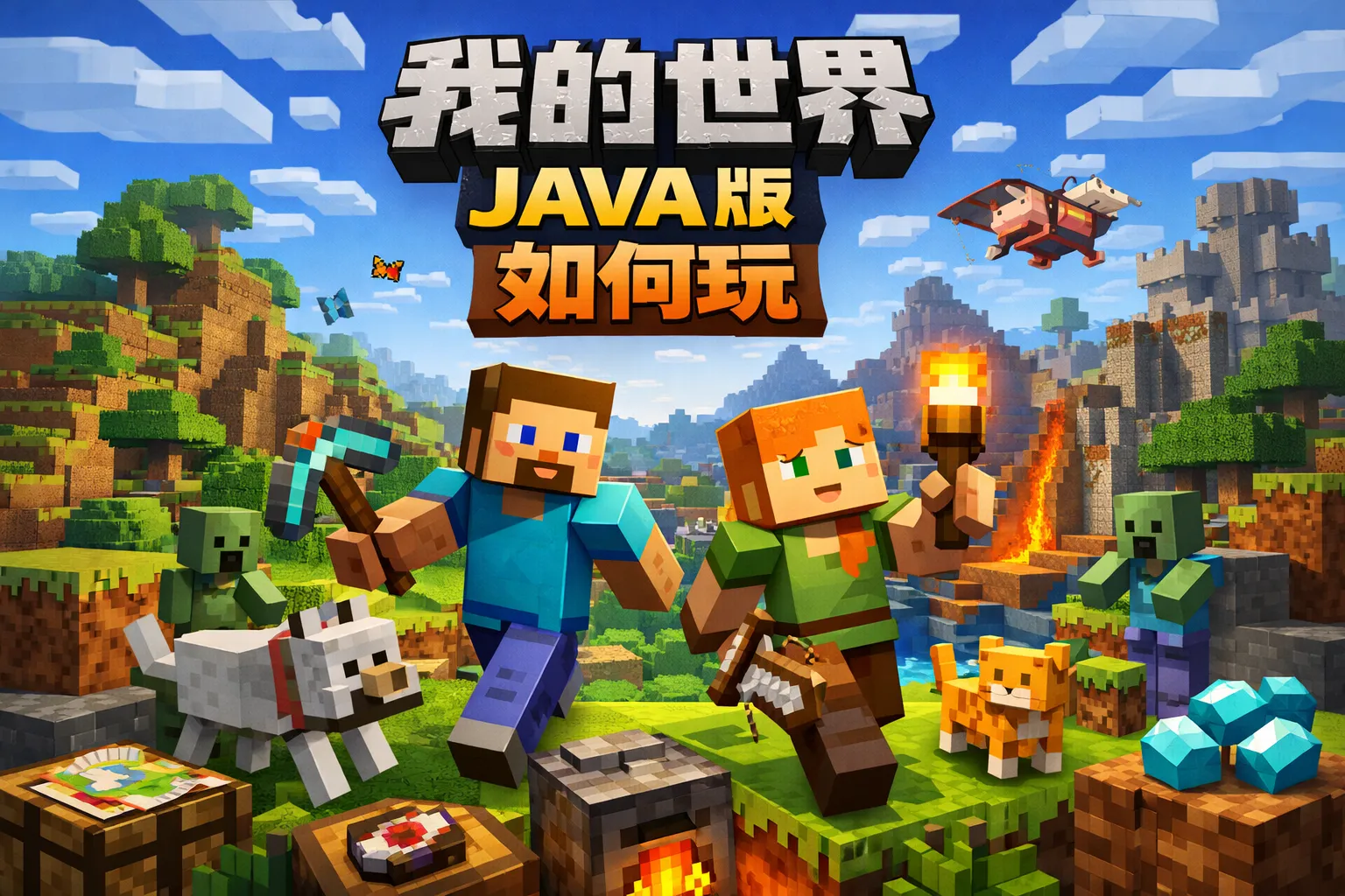 我的世界java 版如何玩