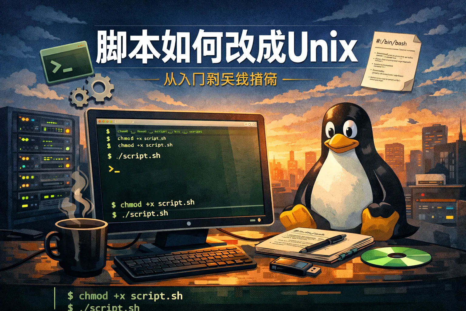 脚本如何改成unix