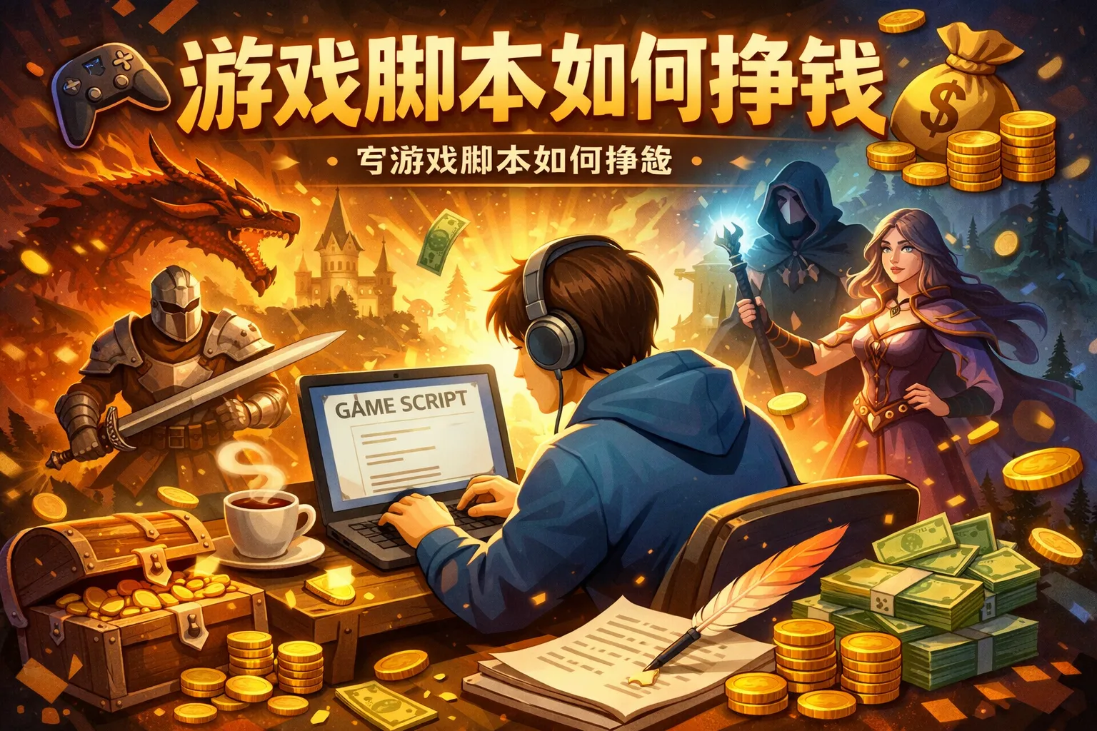 写游戏脚本如何挣钱