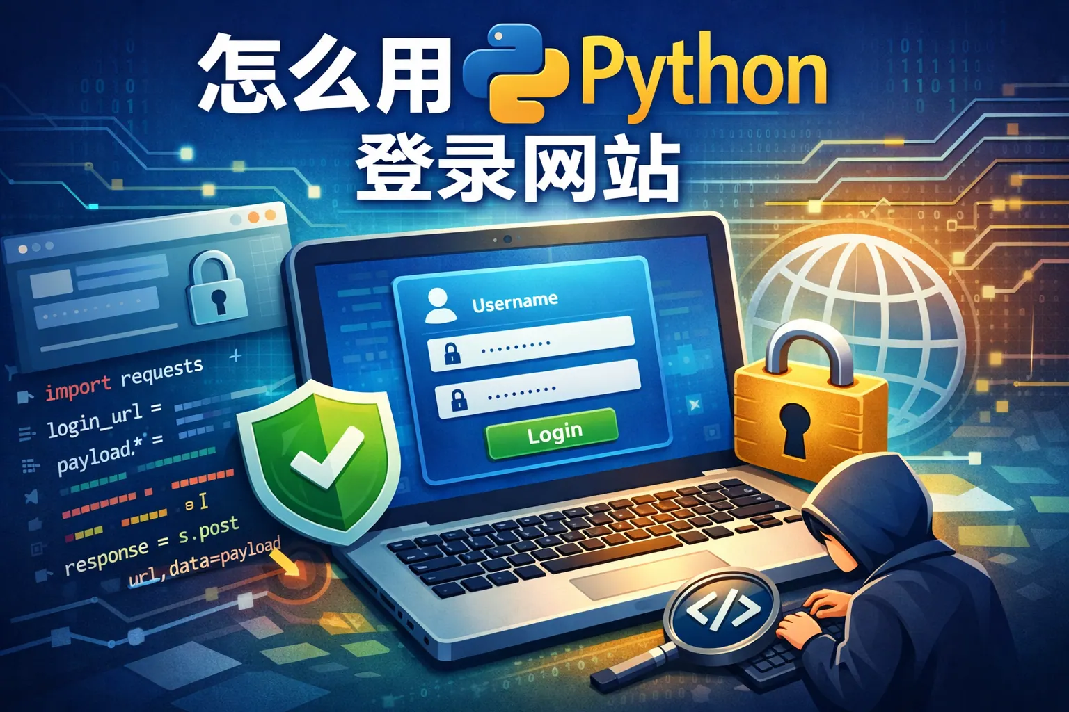 怎么用python登录网站